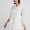 katelondonss15679 Φόρεμα με σχέδιο μπροντερί 9201623240-white