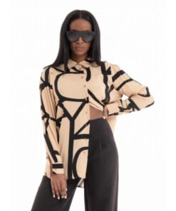 Only Ava Oversized Shirt - ΜΠΕΖ-15283399