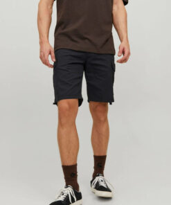 fixedratio_20230308162922_jack_jones_12229650_andriki_vermouda_cargo_mayri Jack & Jones Marley Cargo ανδρική βερμούδα 12229650 black
