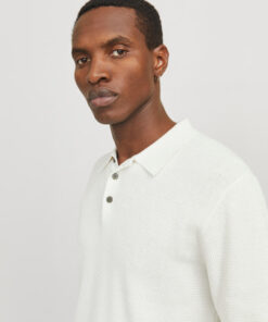 F_12271483_M_4706576_Creative Jack & Jones -Aνδρικο Knit Polo-Shirt - 12271483 polo white