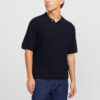 Jack & Jones -Aνδρικο Knit Polo-Shirt - 12271483 polo blue