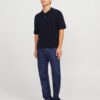 Jack & Jones -Aνδρικο Knit Polo-Shirt - 12271483 polo blue