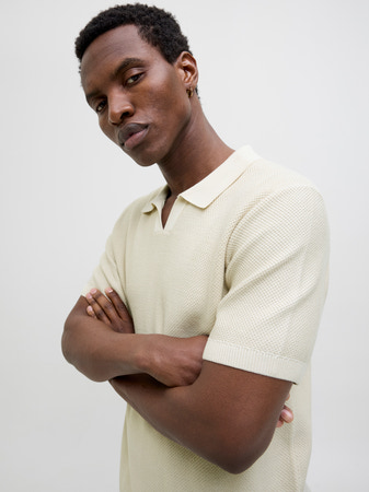 Aνδρικο Jack & Jones - Knitted Polo-Shirt - 12273012 polo white