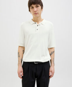 F_12275454_M_4749171_Front ΑΝΔΡΙΚΟ POLO Jack & Jones - Knit - 12275454 white