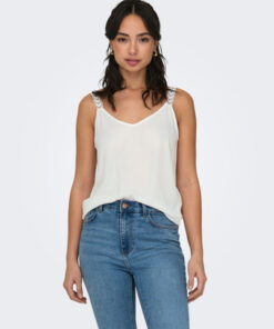 F_15319650_M_4462260_Front Γυναικειο ONLY - T-Shirts & Tops - 15319650 white