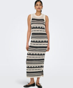 F_15344406_M_4792202_Front Full Γυναικειο ONLY - Dresses - 15344406 black and white