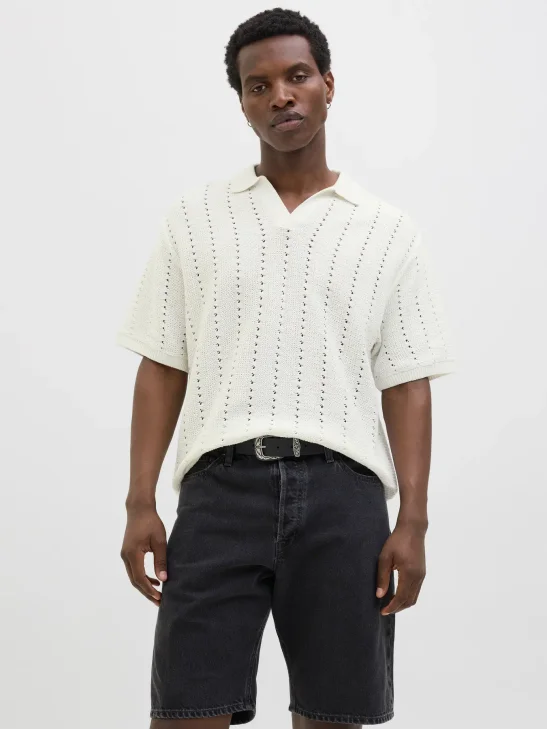 ΑΝΔΡΙΚΟ POLO Jack & Jones - knit - 12275090 Grey