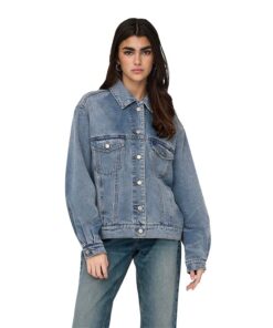 only-onlpenny-ls-ovs-tin-dnm-jacket-bj ΓΥΝΑΙΚΕΙΟ ONLY JACKET DNM OVERSIZED BJ 15311684 blue