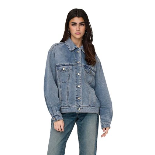 only-onlpenny-ls-ovs-tin-dnm-jacket-bj ΓΥΝΑΙΚΕΙΟ ONLY JACKET DNM OVERSIZED BJ 15311684 blue